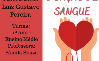 Palestra sobre Doação de sangue